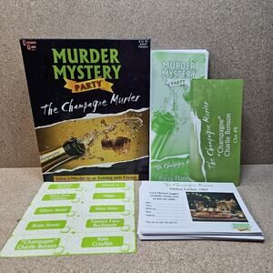 Murder Mystery Party The Champagne Murder Dinner Party University Games Open Box
